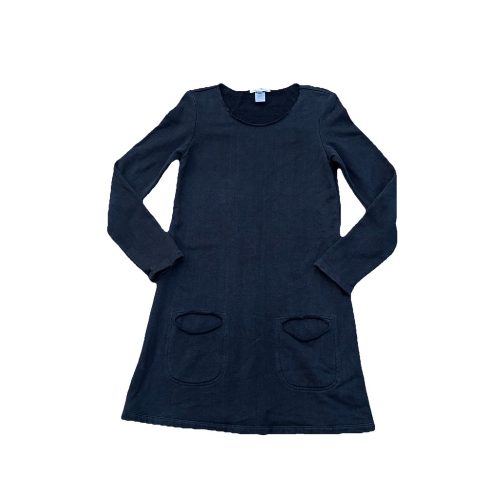 Prairie Underground Sweatshirt Dress Hemp Organic Cotton USA Made Womens M Black